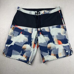 Jetty Board Shorts Mens 38 Drawstring Swim Trunks Colorful Abstract Surf Beach